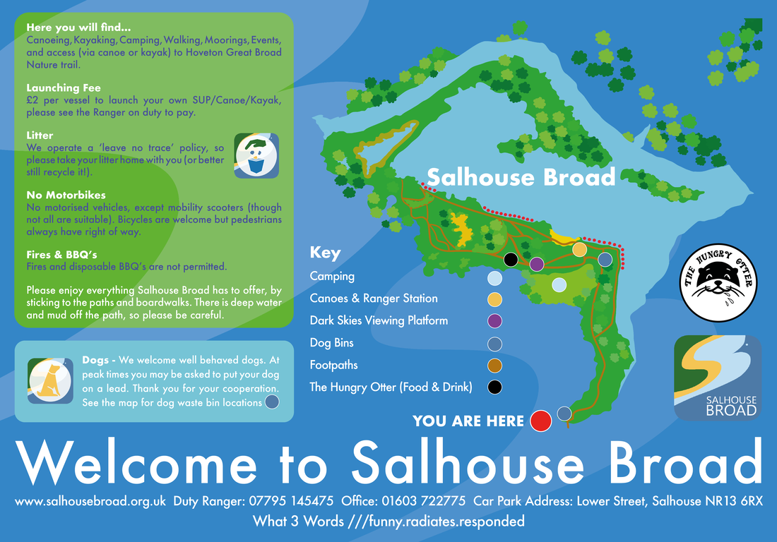Map of Salhouse Broad