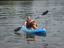 Kayaking on the River Bure, Norwich, Norfolk